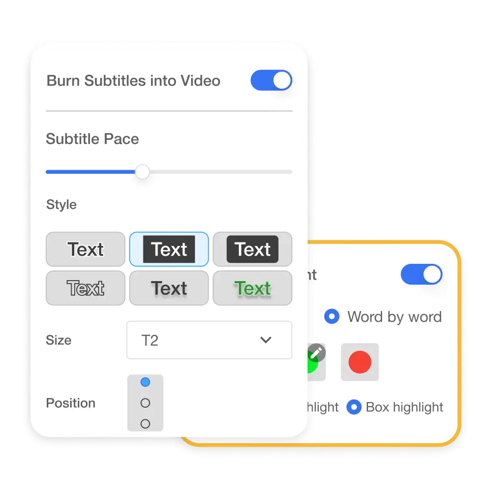 Screenshot of Visla's AI voiceover tool showing options to generate or upload a voiceover for video scenes.